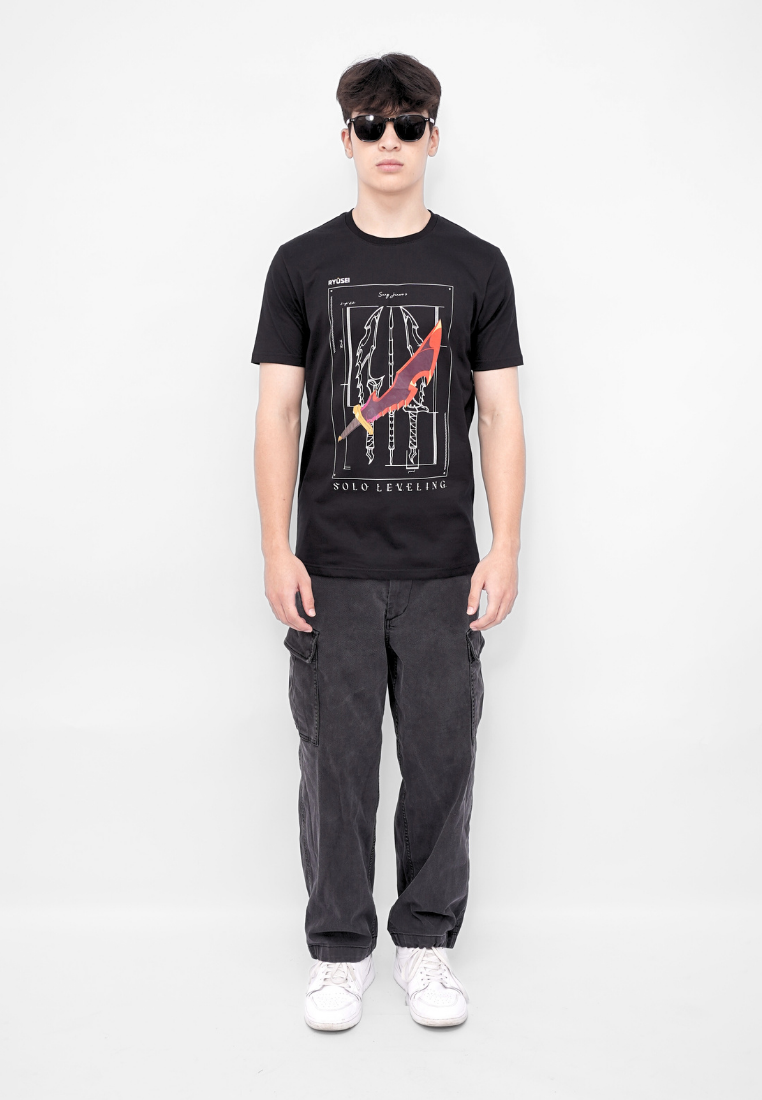 Ryusei x Solo Leveling | Tshirt Dagger Black