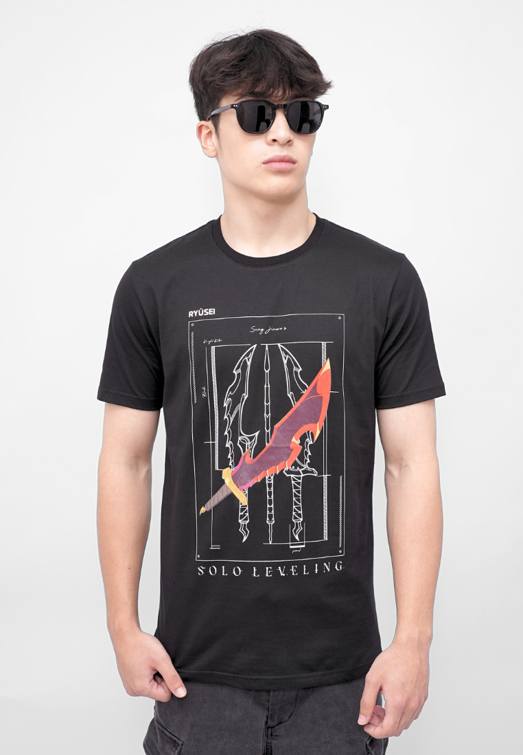Ryusei x Solo Leveling | Tshirt Dagger Black