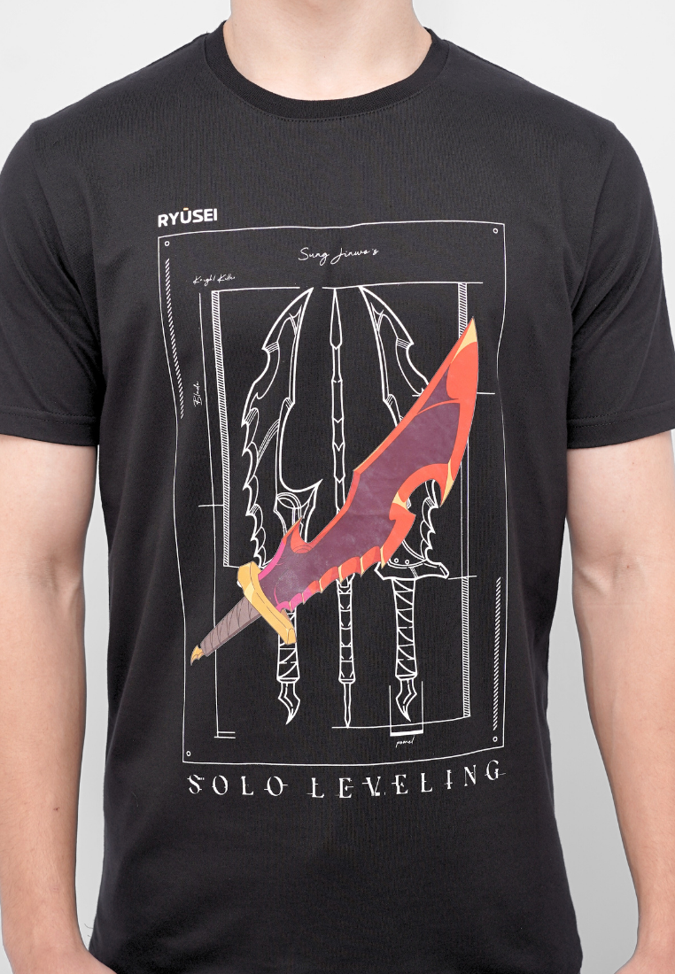 Ryusei x Solo Leveling | Tshirt Dagger Black