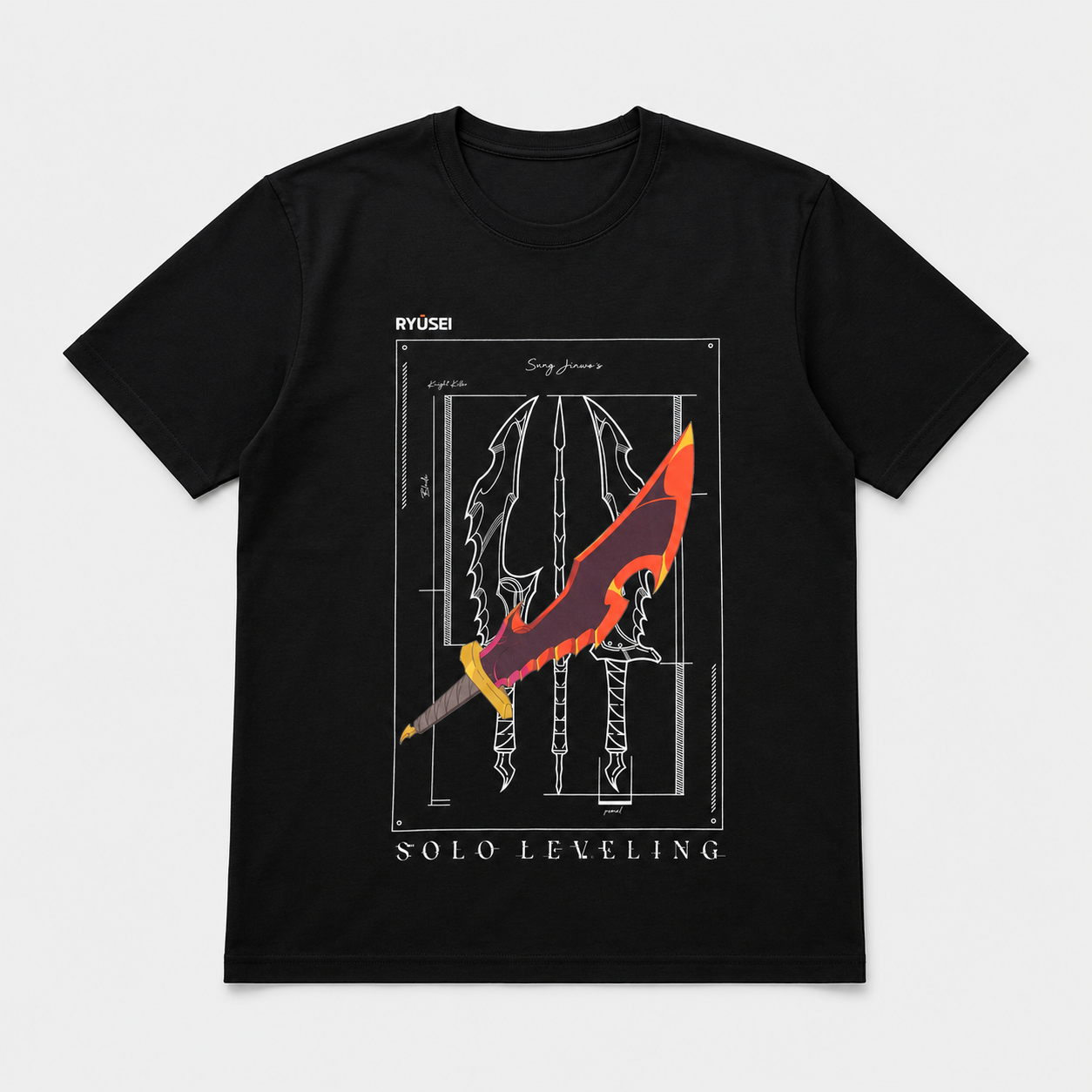 [Exclusive Collaboration] Ryusei x Solo Leveling Official License – T-Shirt Premium Series