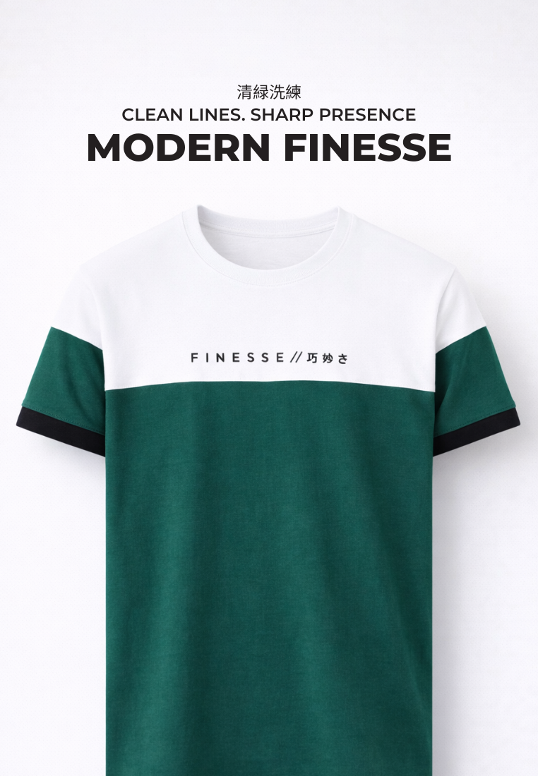 Ryusei Kaos Pria Finesse CMB Green