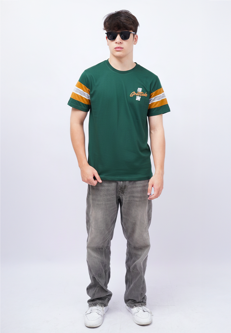 Ryusei Kaos Pria Gratitude Green