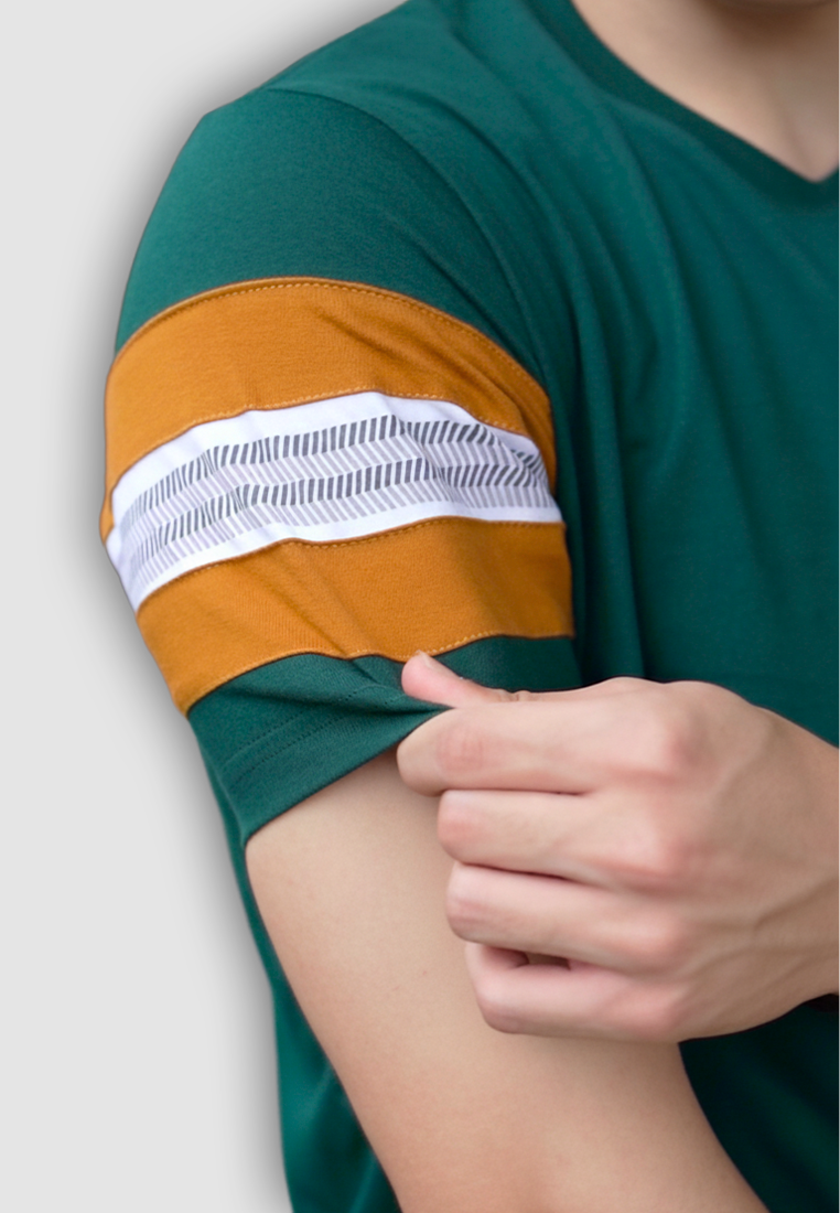 Ryusei Kaos Pria Gratitude Green