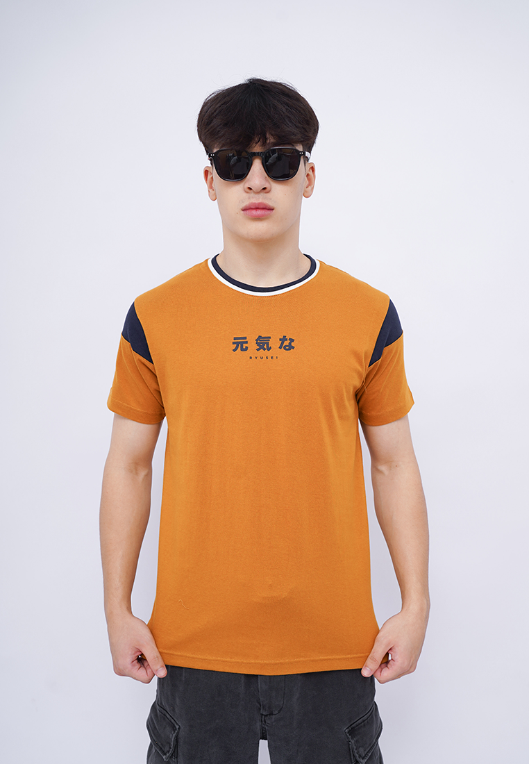 Ryusei Kaos Pria Hirakata Mustard