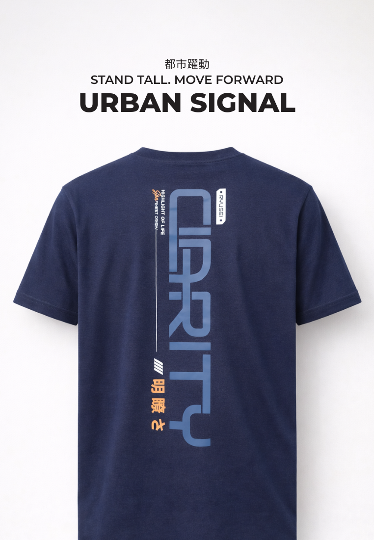 Ryusei Kaos Pria Hoshi Navy