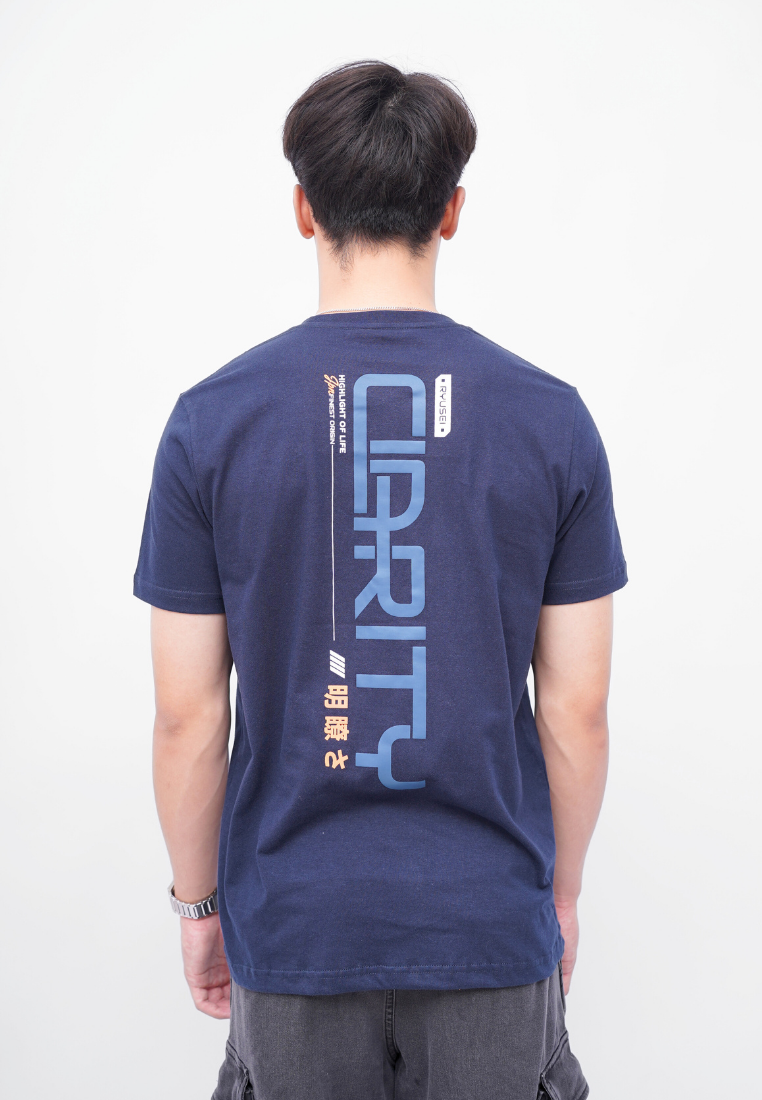 Ryusei Kaos Pria Hoshi Navy