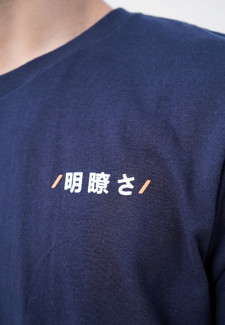 Ryusei Kaos Pria Hoshi Navy