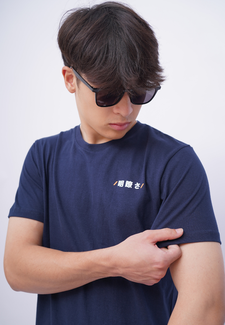 Ryusei Kaos Pria Hoshi Navy