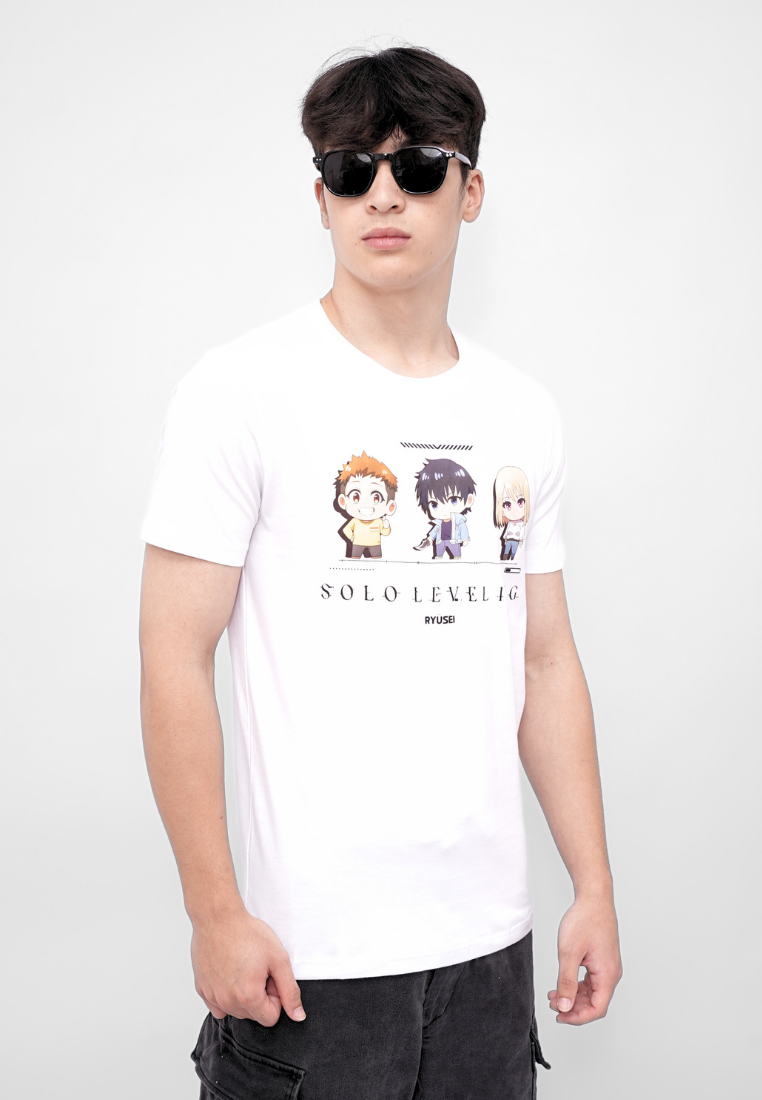 Ryusei x Solo Leveling | T-shirt Hunt Bound White