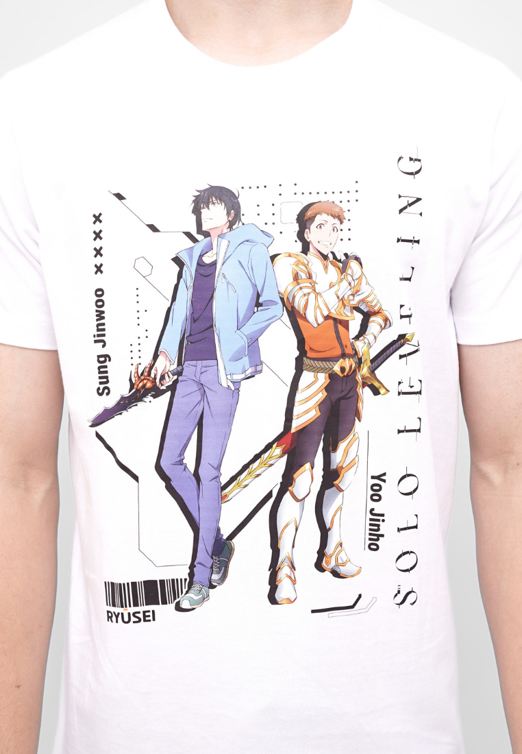 Ryusei x Solo Leveling | T-shirt Hunt Mate White