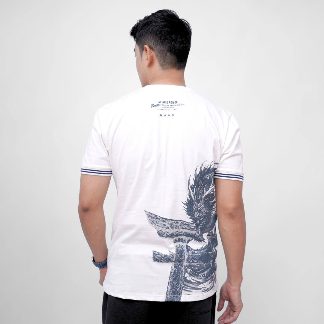 Ryusei Kaos Pria Infinite White