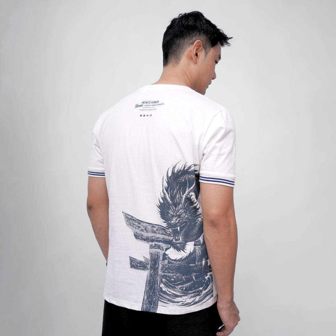 Ryusei Kaos Pria Infinite White