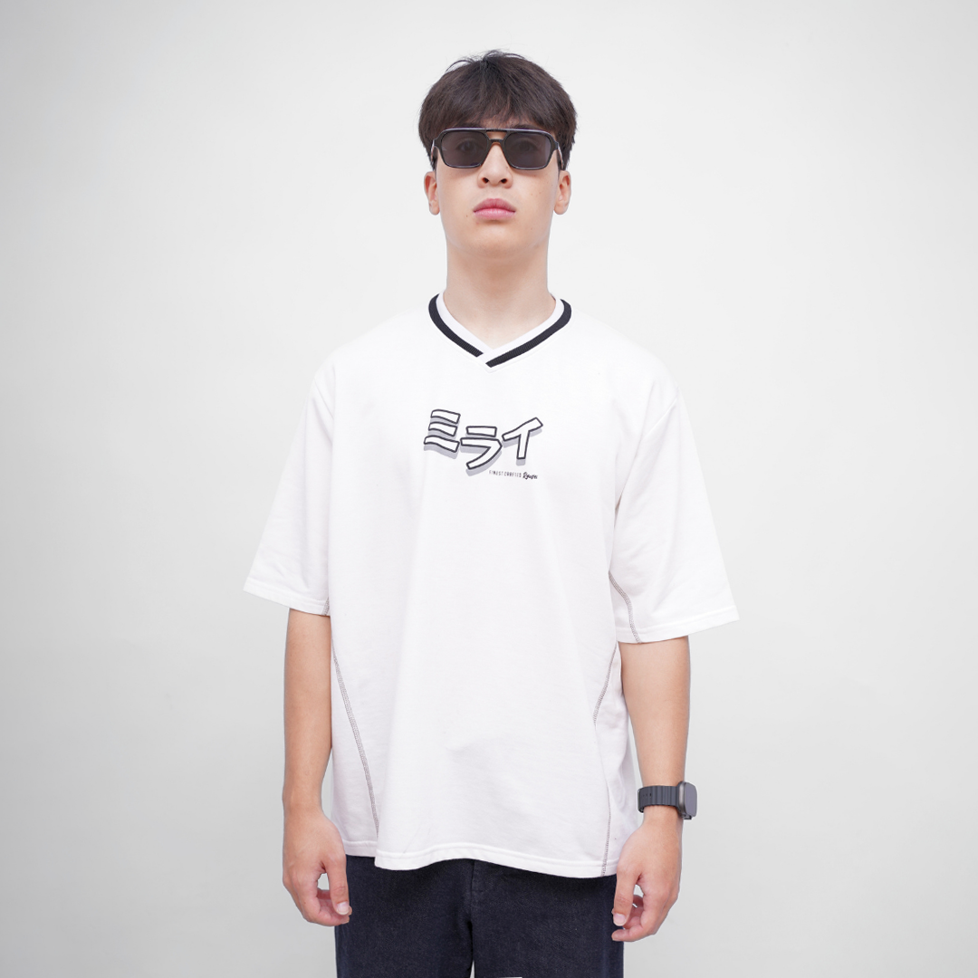 Ryusei Kaos Boxy Oversize Akira White