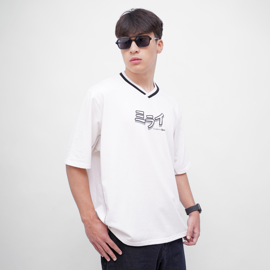 Ryusei Kaos Boxy Oversize Akira White