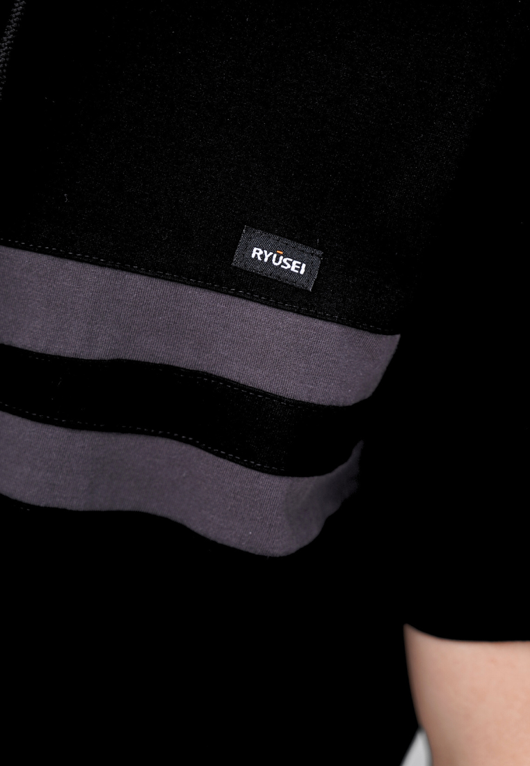 Ryusei Kaos Pria Turtleneck Nandito Hyo Black