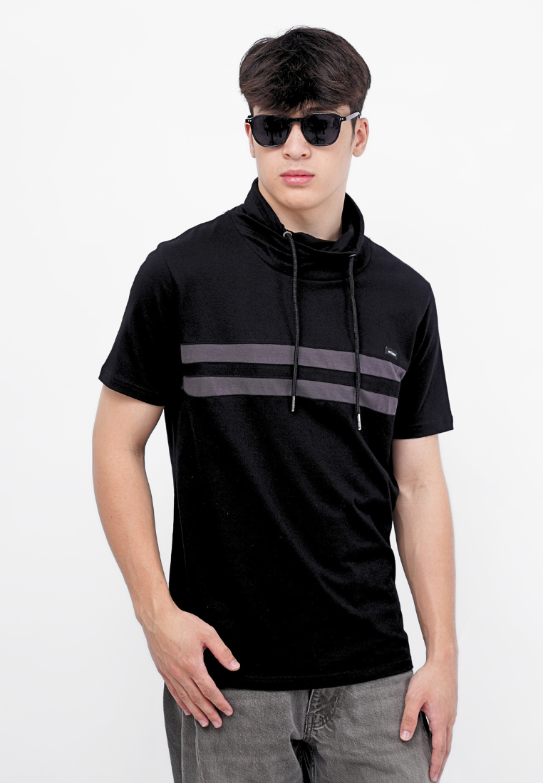 Ryusei Kaos Pria Turtleneck Nandito Hyo Black