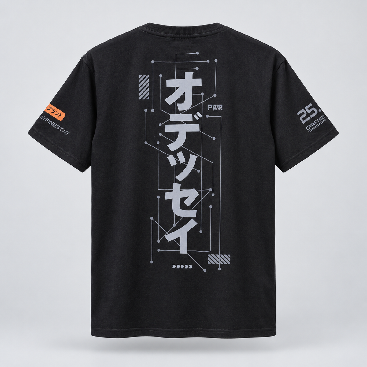 Ryusei Kaos Pria Odyssey Balck - T-shirt Grafis