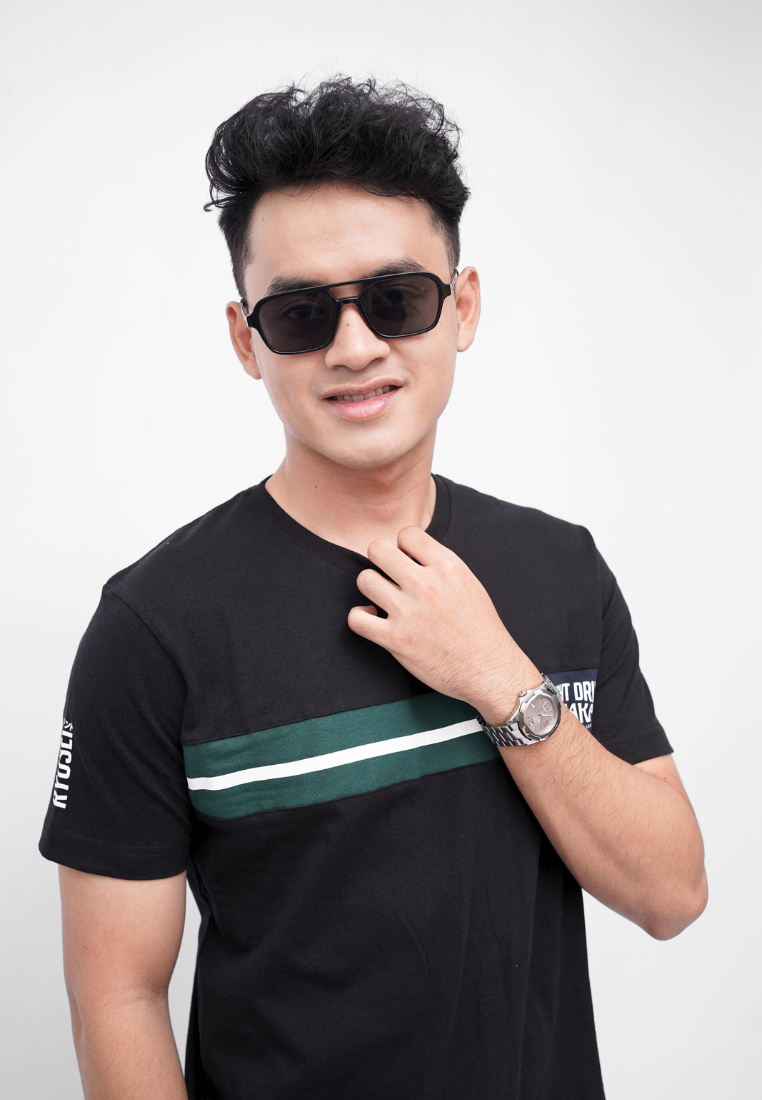 Ryusei Kaos Pria Osaka CMB Black