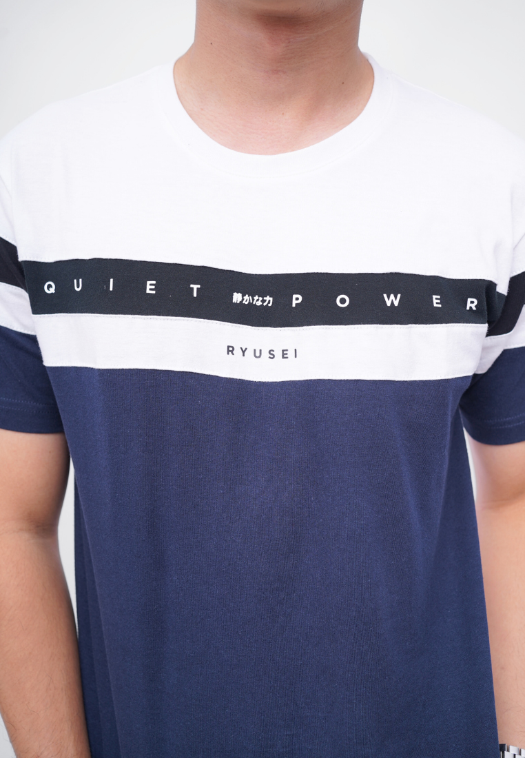 Ryusei Kaos Pria Quiet CMB Navy