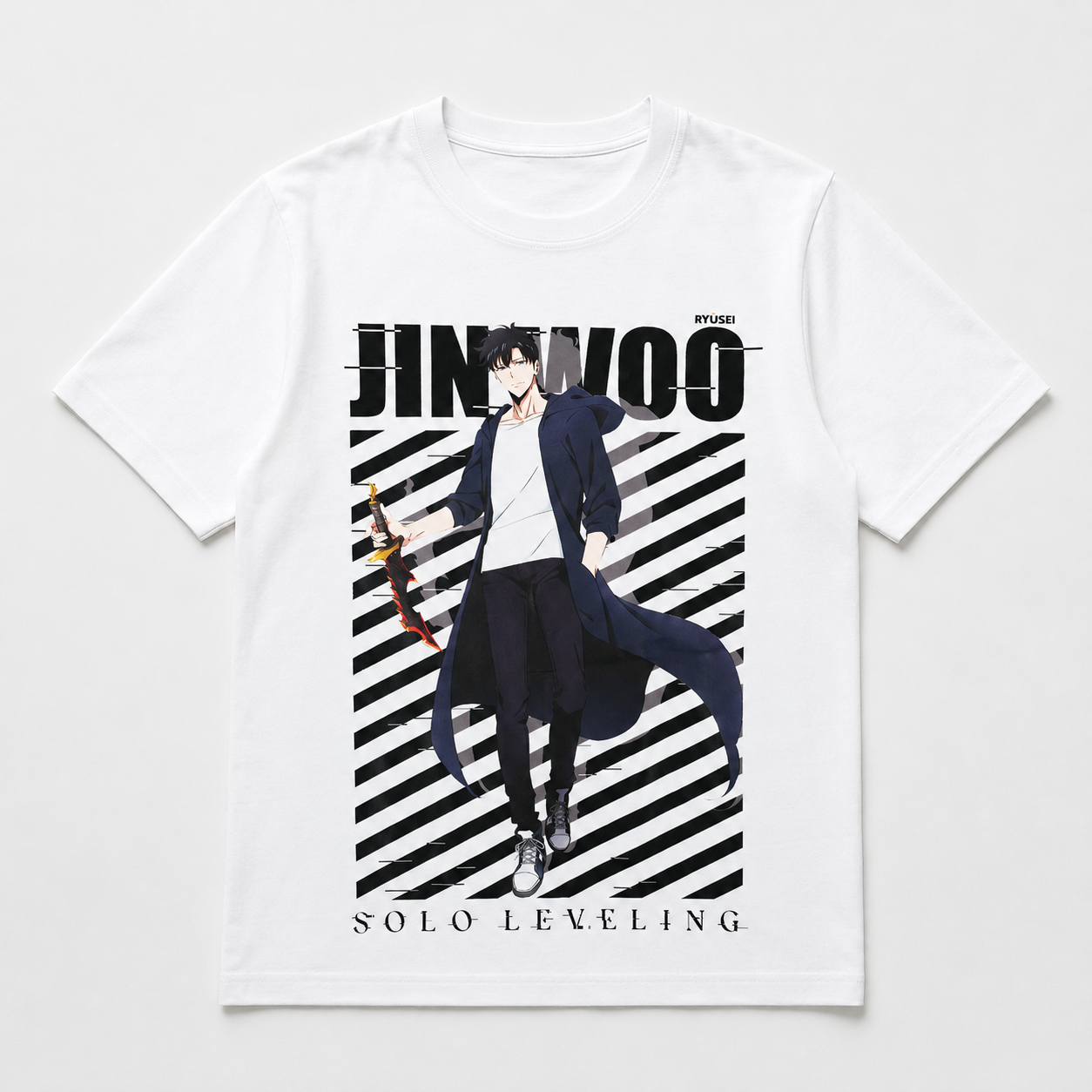 [Exclusive Collaboration] Ryusei x Solo Leveling Official License – T-Shirt Premium Series