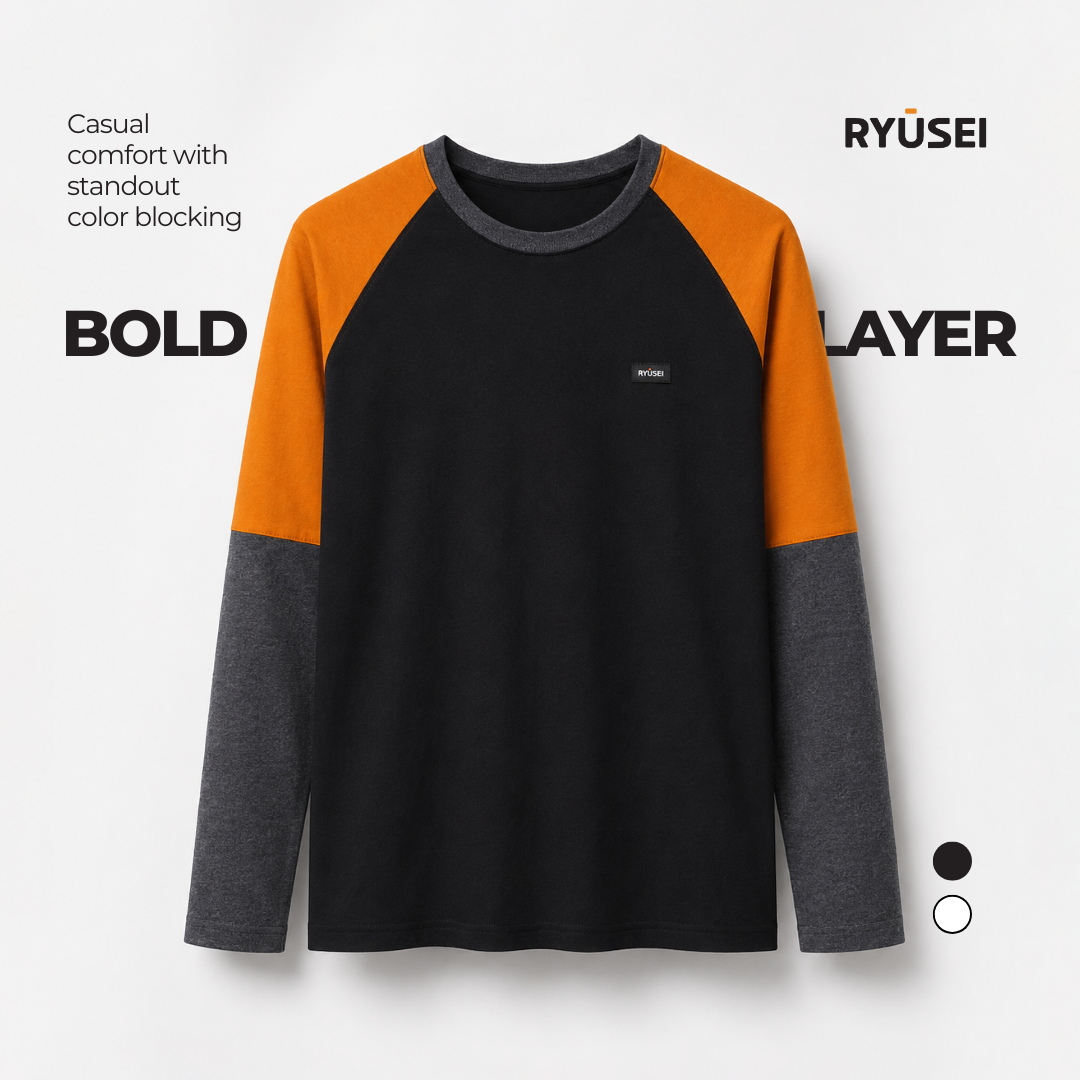 Ryusei Kaos Pria Lengan Panjang Yukimura