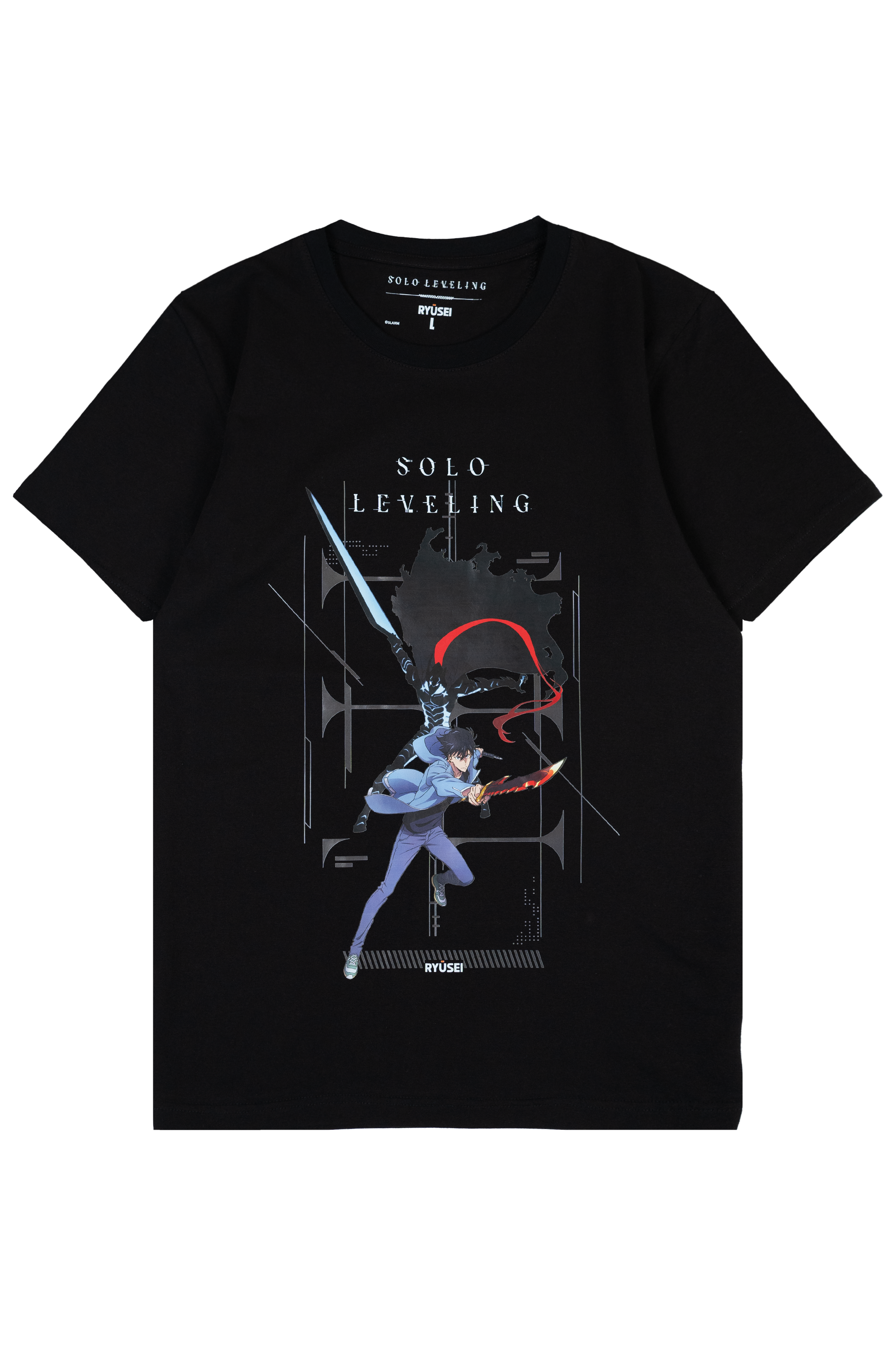 Ryusei x Solo Leveling | Tshirt Jinwoo Dagger Black