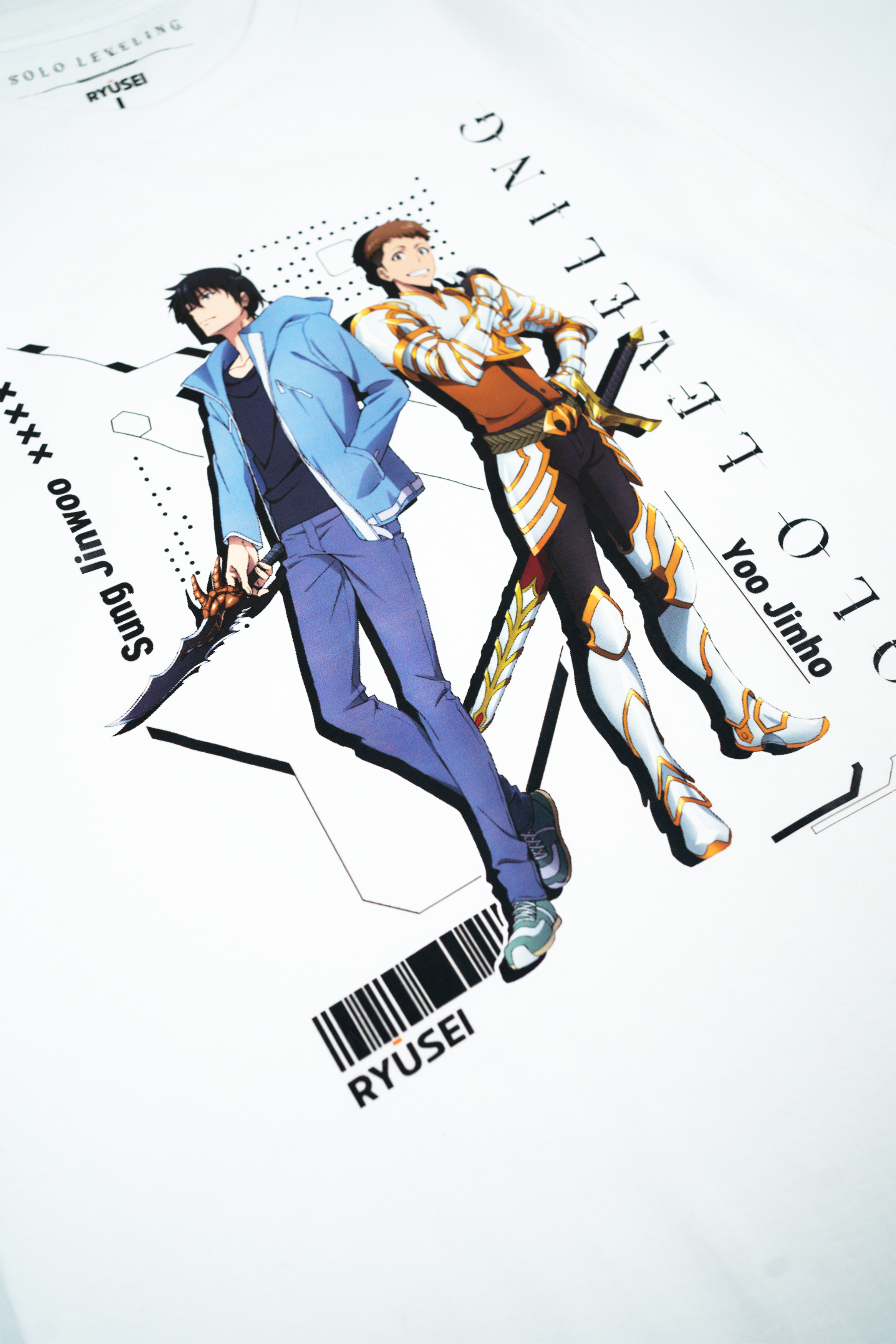 Ryusei x Solo Leveling | T-shirt Hunt Mate White