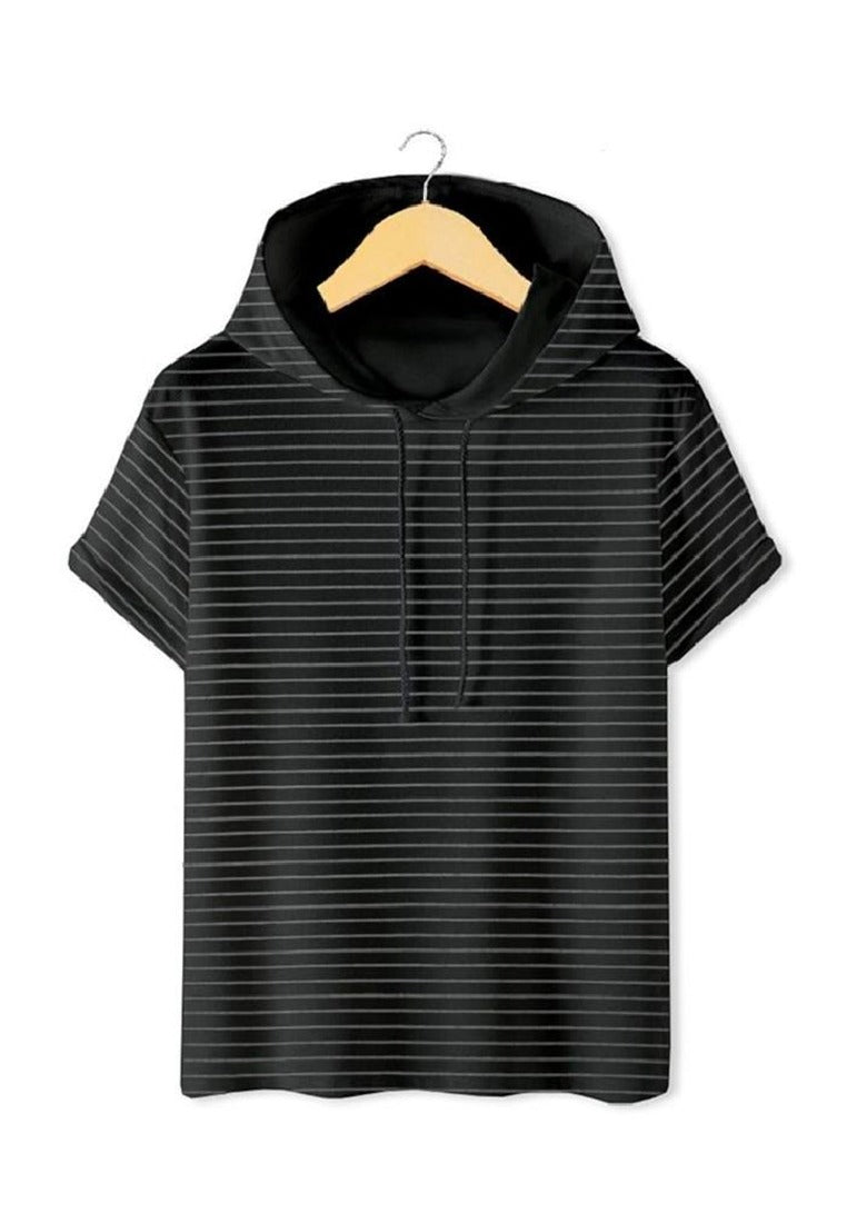 Ryusei Tshirt Hoodie Yugawa Stripe Black - Ryusei