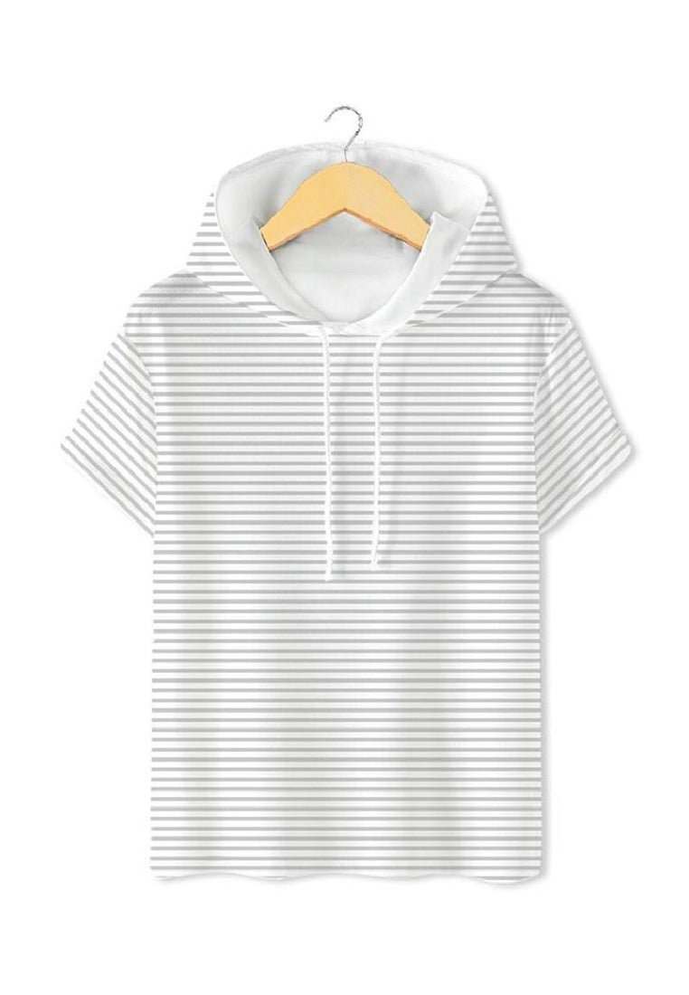 Ryusei Tshirt Hoodie Yugawa Stripe White - Ryusei