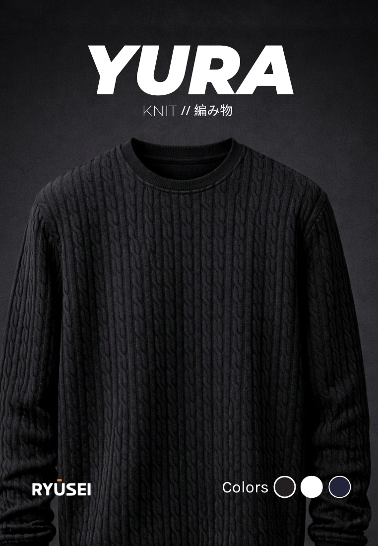 Ryusei Sweater YURA Knit – Sweater Knit dengan Tekstur Unik