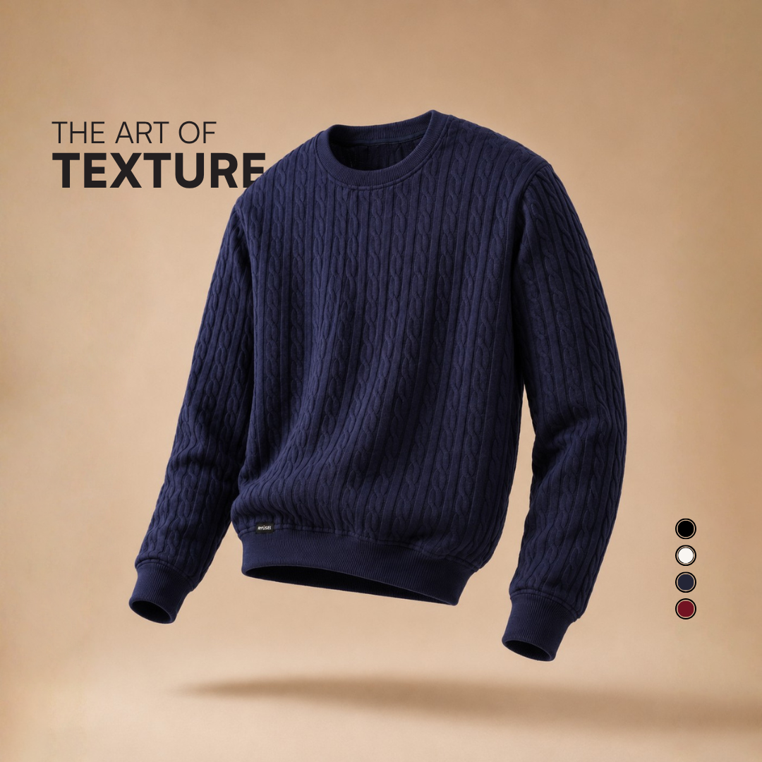 Ryusei Sweater YURA Knit – Sweater Knit dengan Tekstur Unik