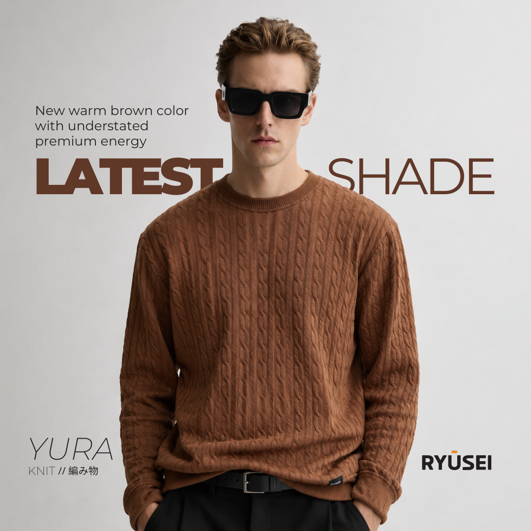 Ryusei Sweater YURA Knit – Sweater Knit dengan Tekstur Unik