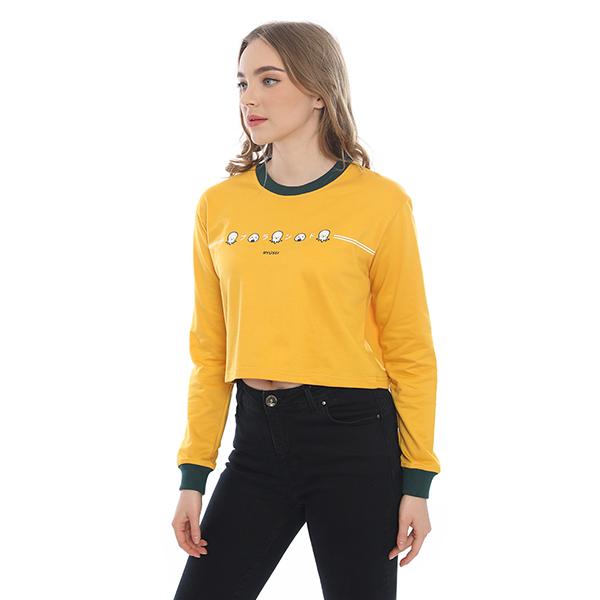 Ryusei Sweater Crop Azumi Yellow