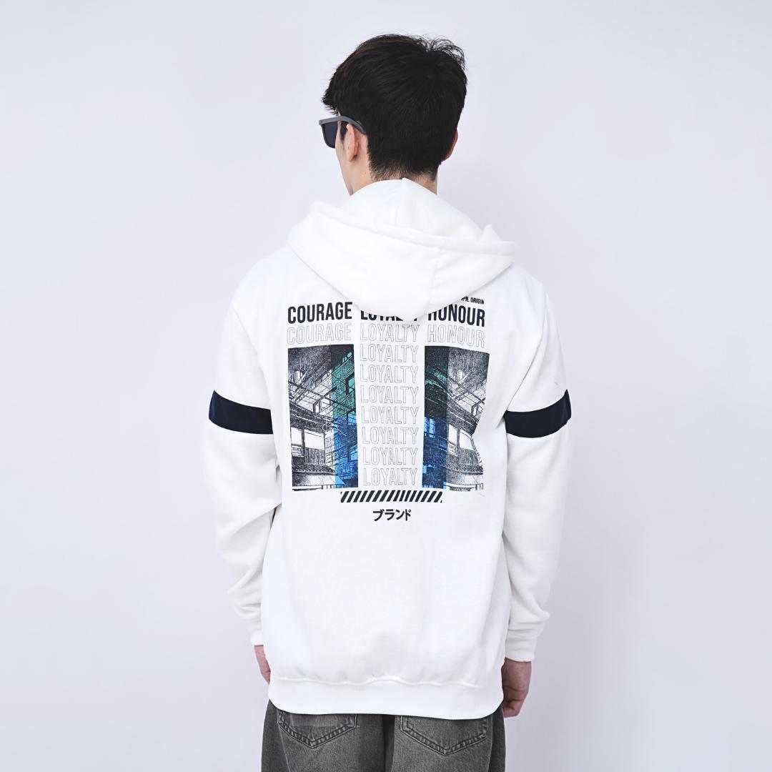 Ryusei Jacket Pria Loyalty CMB White
