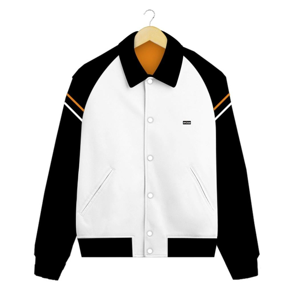 Ryusei Jacket Varsity Yoshimura CMB White