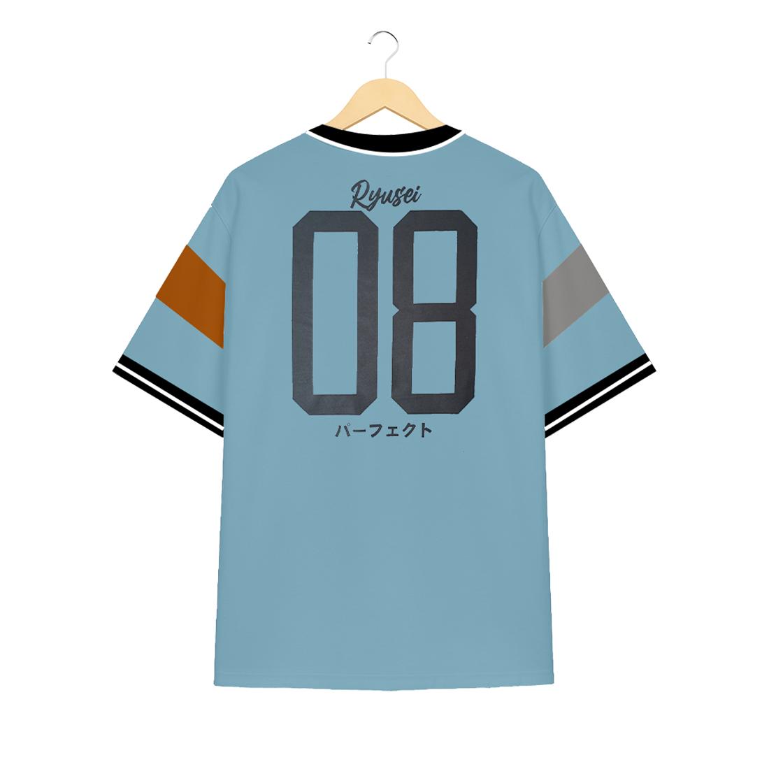 Ryusei Kaos Pria Boxy Oversize Toyonaka CMB Smoke Blue