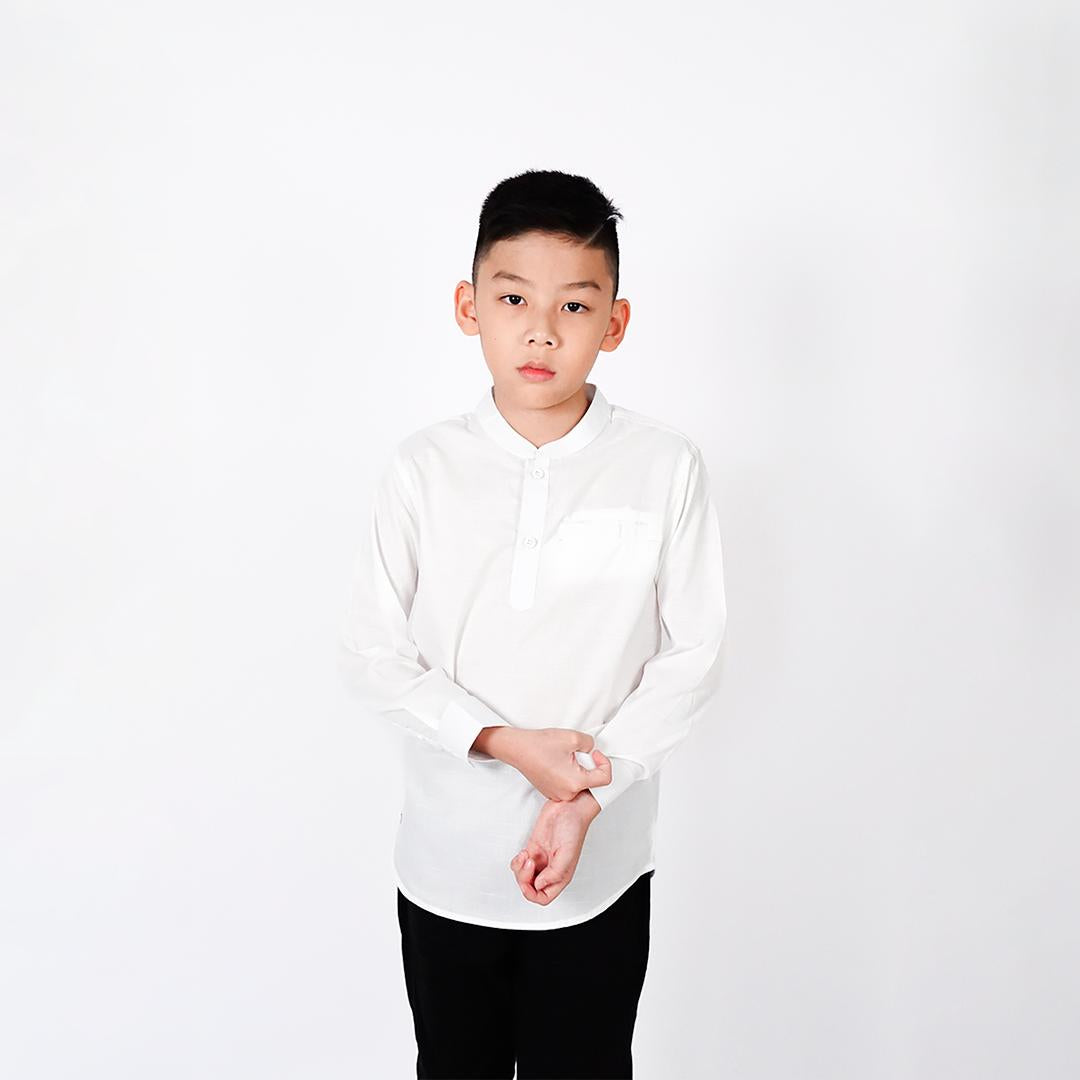 Ryusei Shirt Kids Nakayama White
