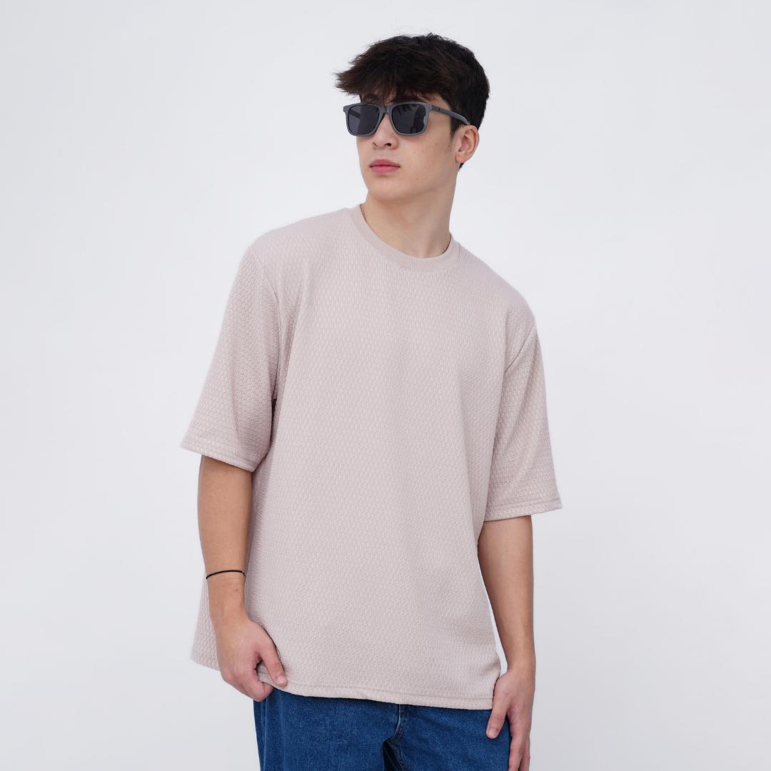Ryusei T-shirt Oversize SORA Knit – Kaos Knit dengan Tekstur Unik