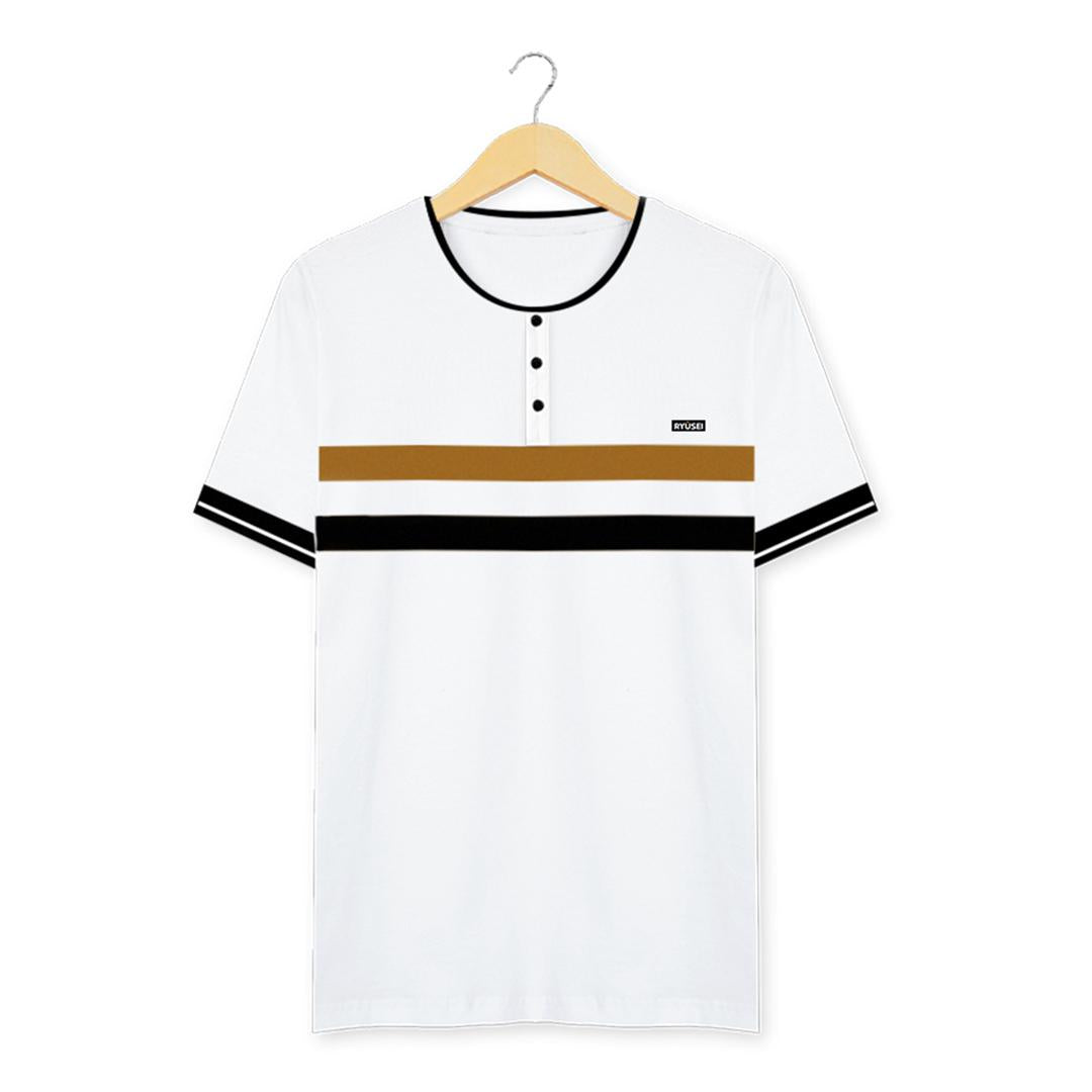 Ryusei Tshirt Takatsuki Button White