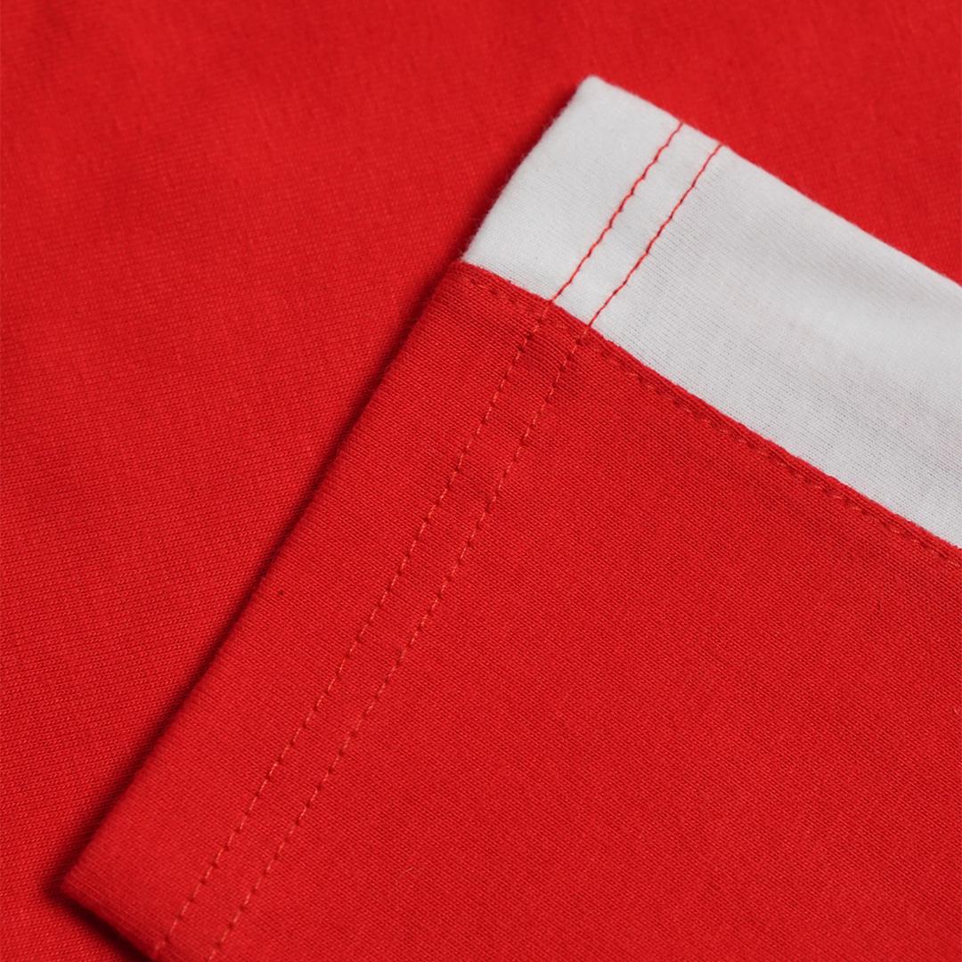 Ryusei Kaos Turtleneck Pria Nandito Gyo Long Sleeve Red