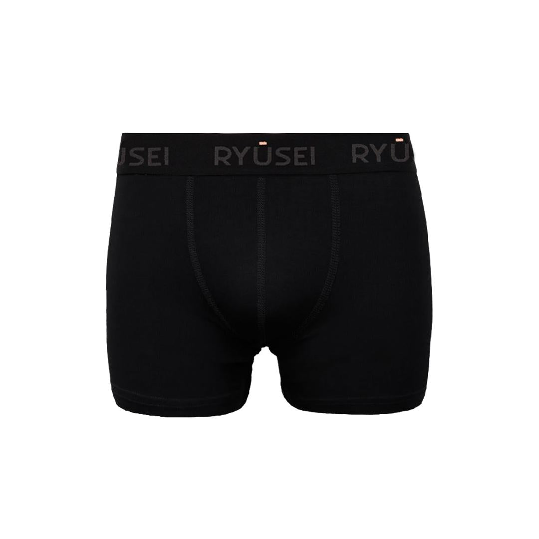 [3 pcs] Ryusei Boxer Anak Laki Laki Hasioka 3PCS - Celana Dalam Anak Polos Hitam Katun Usia 1-14 Tahun