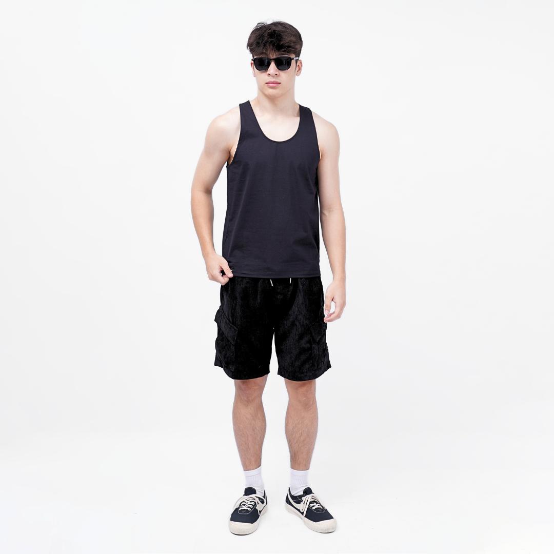 Ryusei Tanktop Pria Yuji Black
