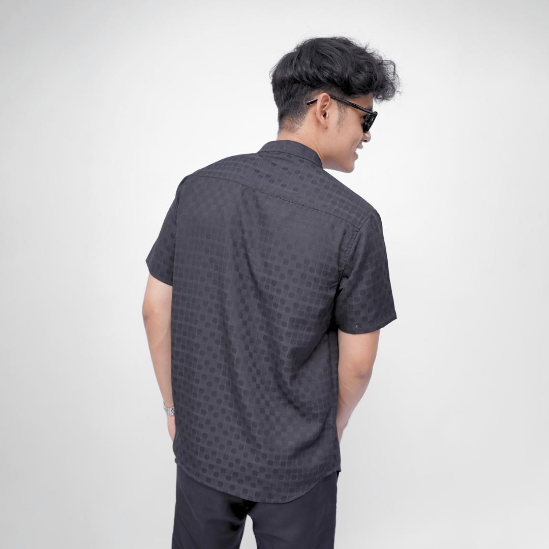 Ryusei Kemeja Kerah Koko Lengan Pendek Akari