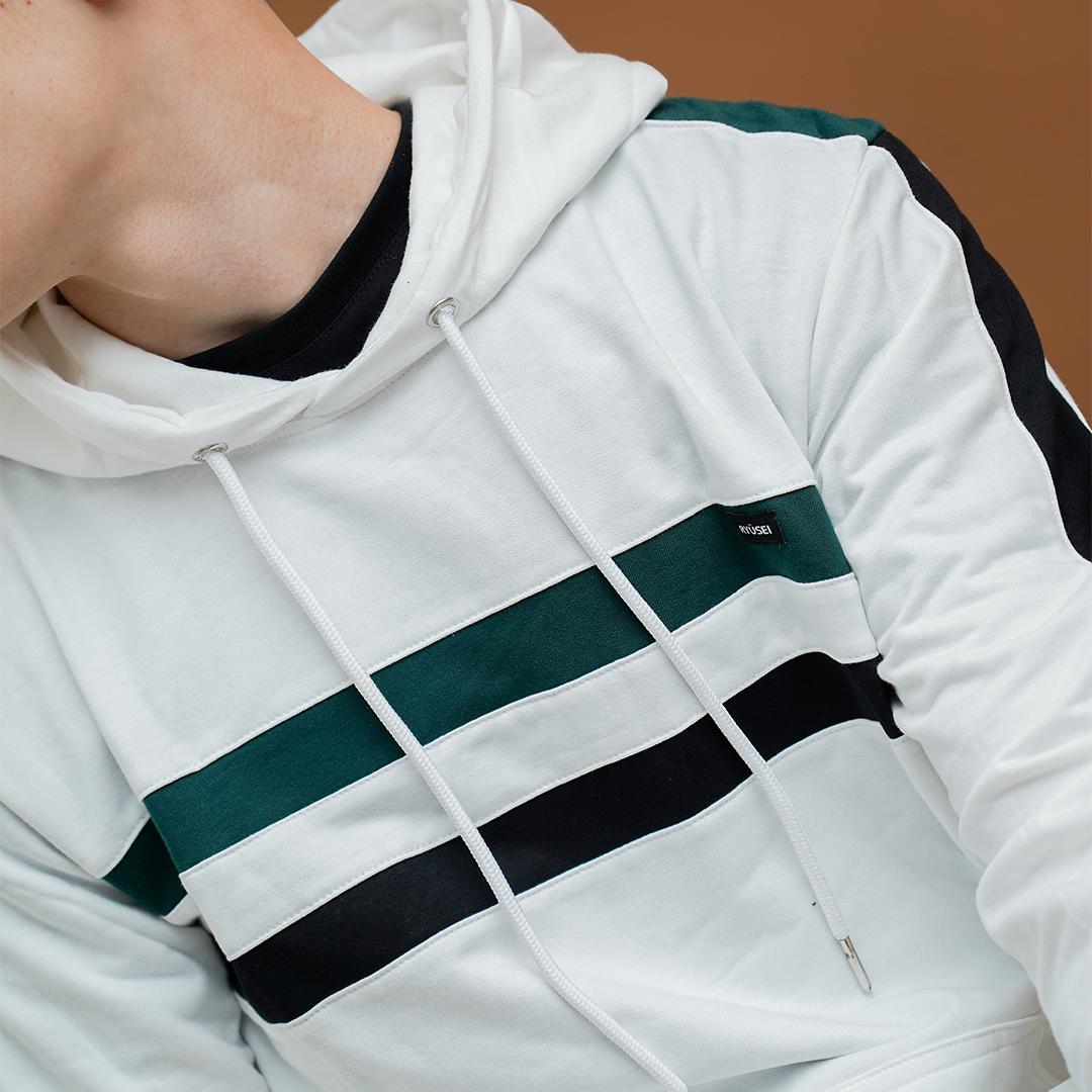 Ryusei Sweater Hoodie Arashiyama CMB White
