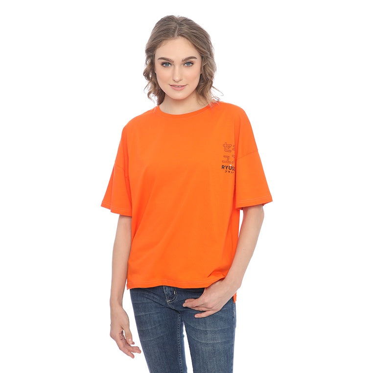Ryusei Tshirt Oversize Yuki Orange
