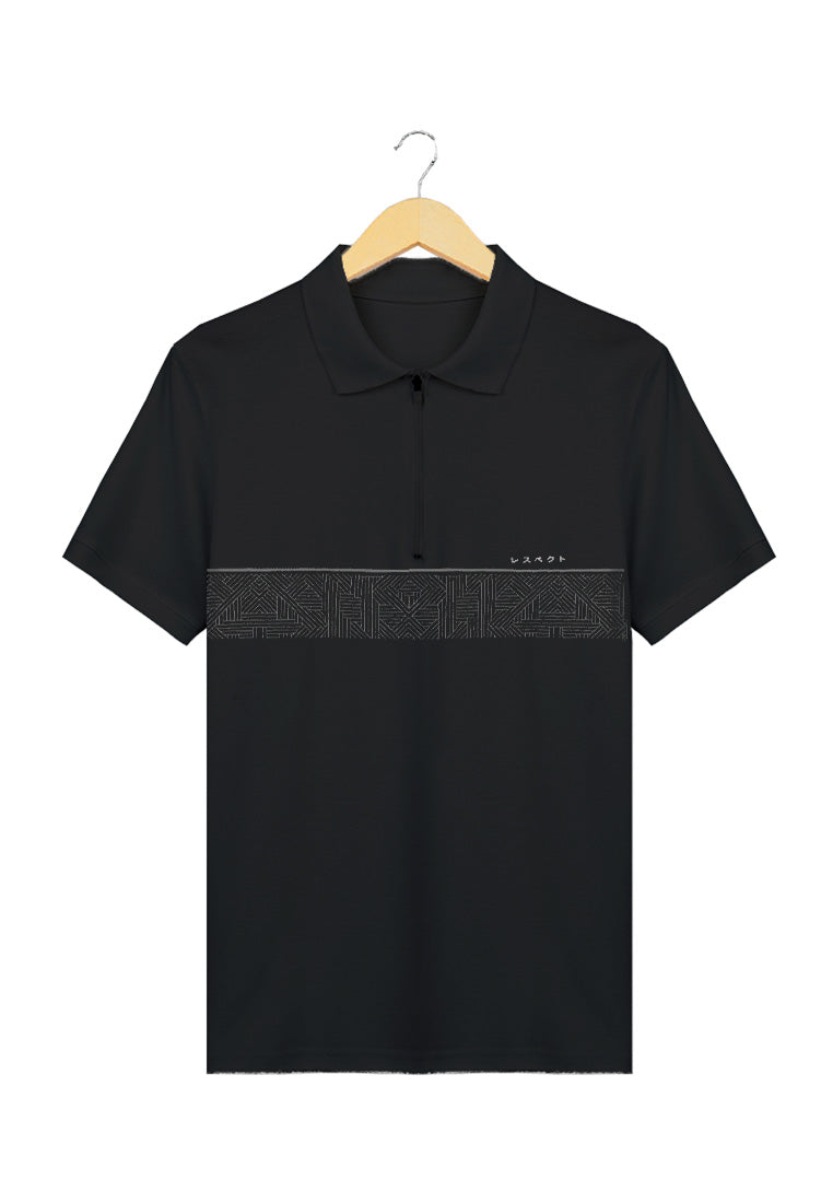 Ryusei Polo Shirt Sendai Black - Ryusei Poloshirt