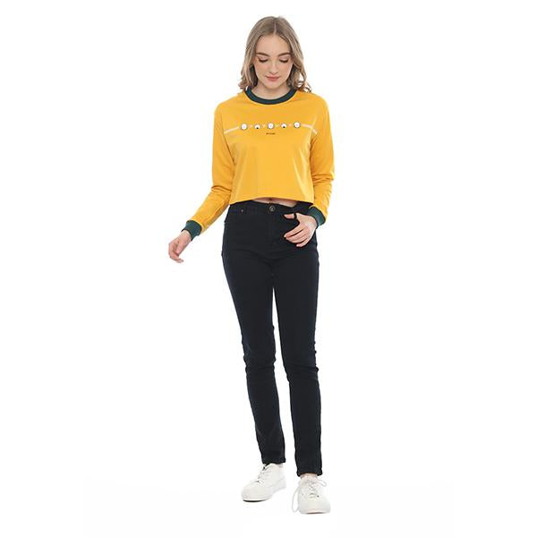 Ryusei Sweater Crop Azumi Yellow
