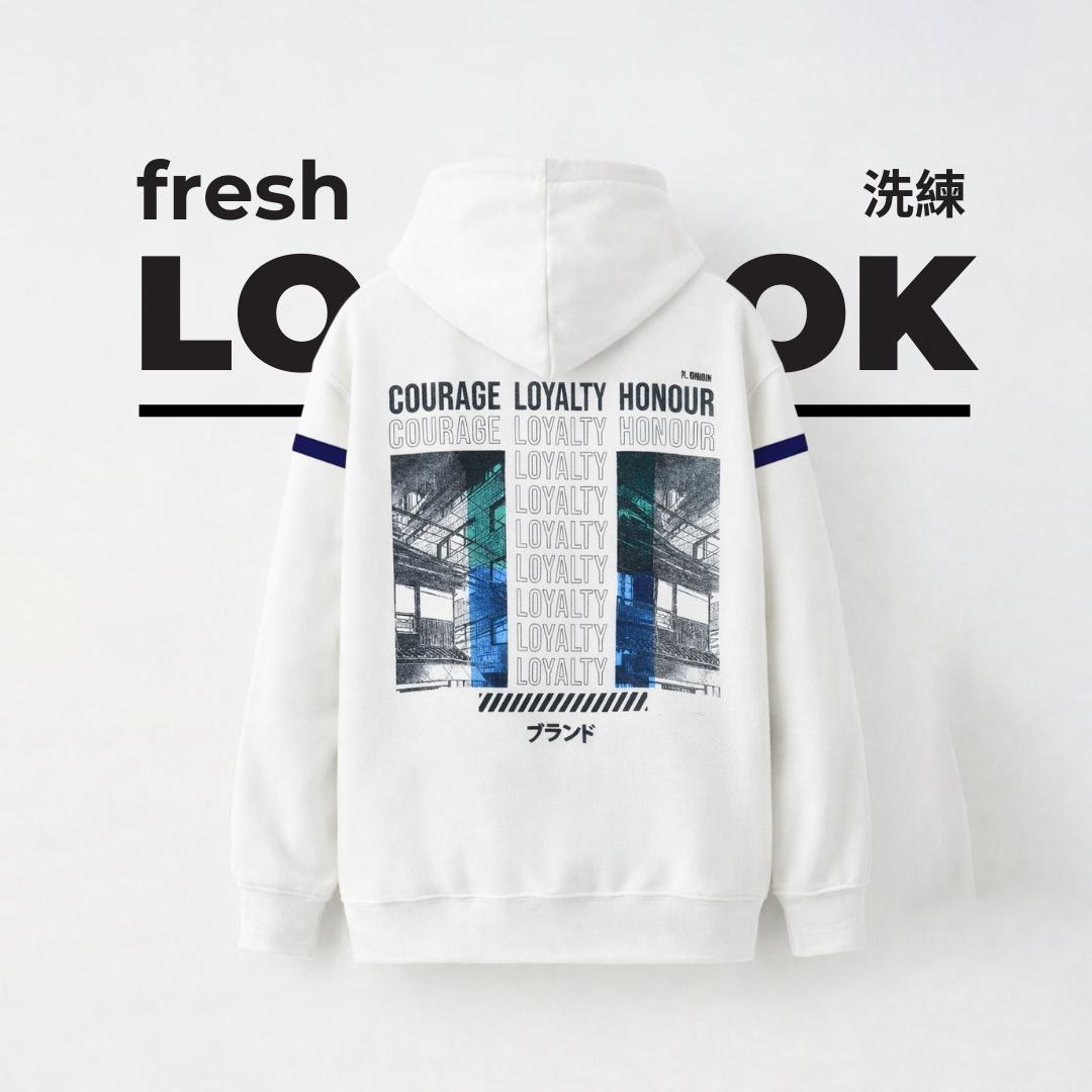 Ryusei Jacket Pria Loyalty CMB White