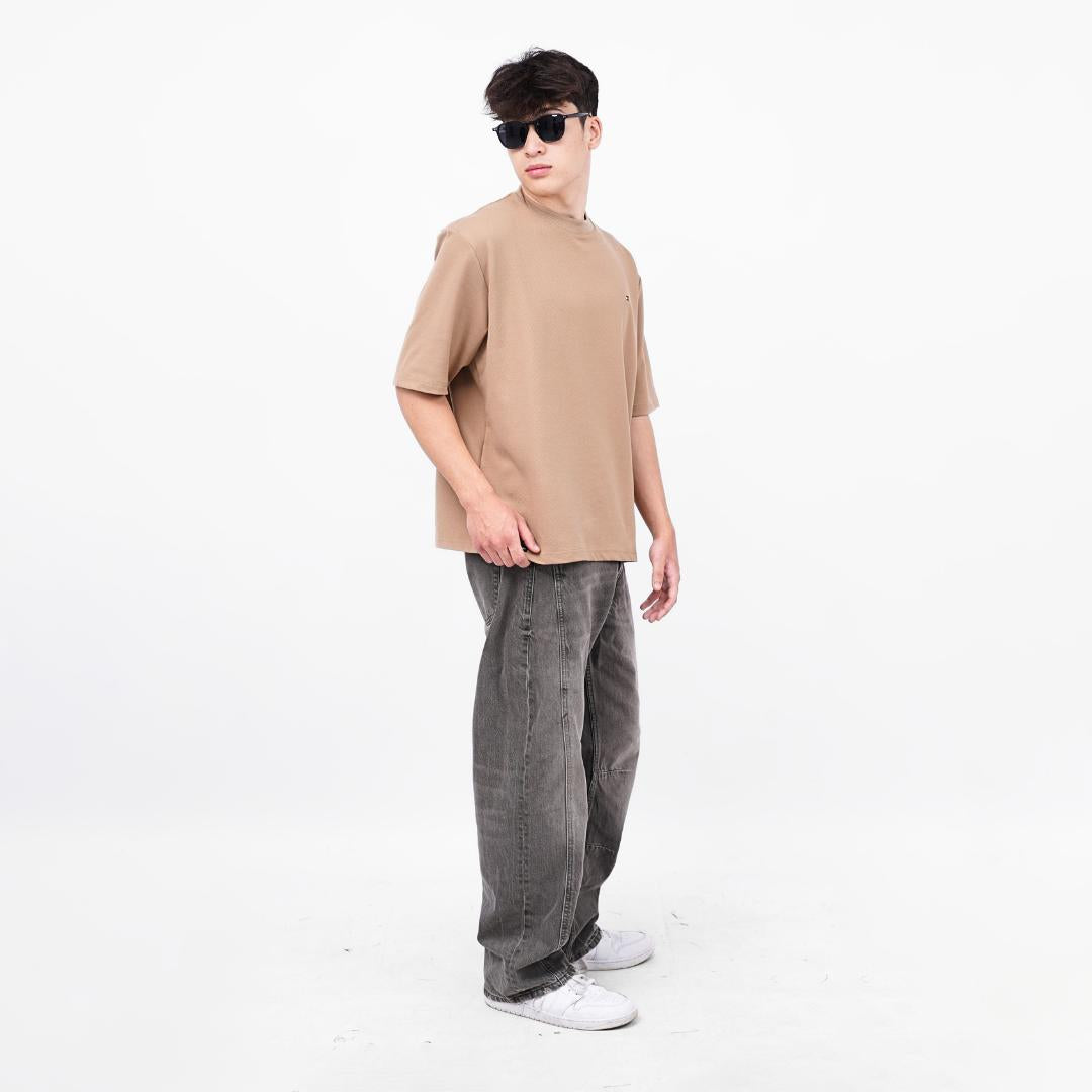 Ryusei T-shirt Oversize Kudo Twill – Kaos dengan Tekstur Unik