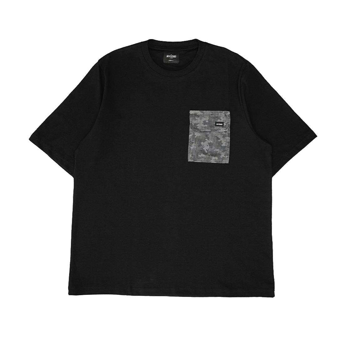 Ryusei Kaos Pria Oversize Boxy Hatanaka Pocket